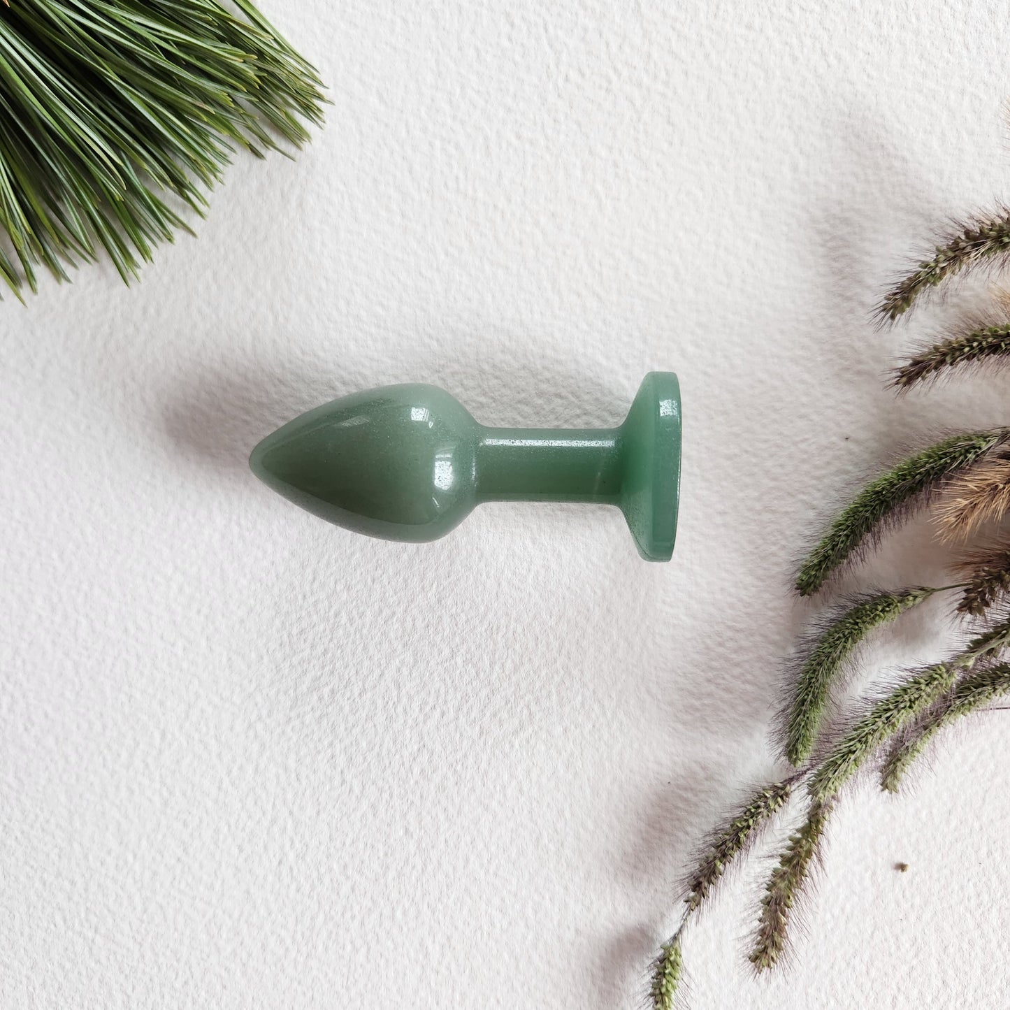 Mini BUTT PLUG Black Obsidian Crystal Wand