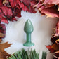 Mini green aventurine butt plug wand for intimate experiences