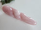 Crystal Wand Yoni in a twisted Rose Quartz shape for amazing sensation