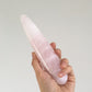 Large straight Crystal Wand Yoni shape in a Rose quartz color for sex anal pleasure